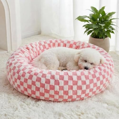 BFPETHOME Medium Washable Cozy Donut Dog Beds by BFPETHOME
