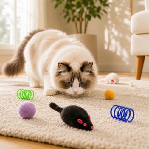 Cat Toys for Indoor Cats, 46 Pack Interactive Cat Toy Set for Kitten - Image 4