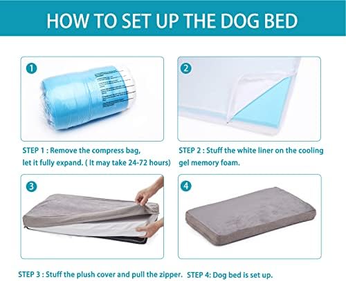 Orthopedic Memory Foam Dog Bed, Cooling Dog Beds - Image 5