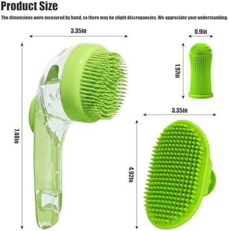 5PC pet grooming bath brush set - Image 3