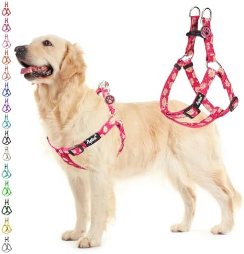 PUPTECK No Pull Dog Harness Large Sized Step-in Adjustable Puppy Vest by PUPTECK