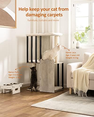 FourFurPets 43.8" Modern Cat Tree - Image 2