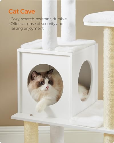 Feandrea Cat Tree, 65-Inch Multi-Level Tower - Image 7