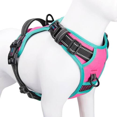 PHOEPET Upgraded No Pull Dog Harness, Reflective Adjustable Vest by PHOEPET