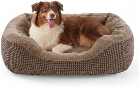 INVENHO Large Dog Beds Large Sized Dog, Washable Orthopedic Warming Soft by INVENHO