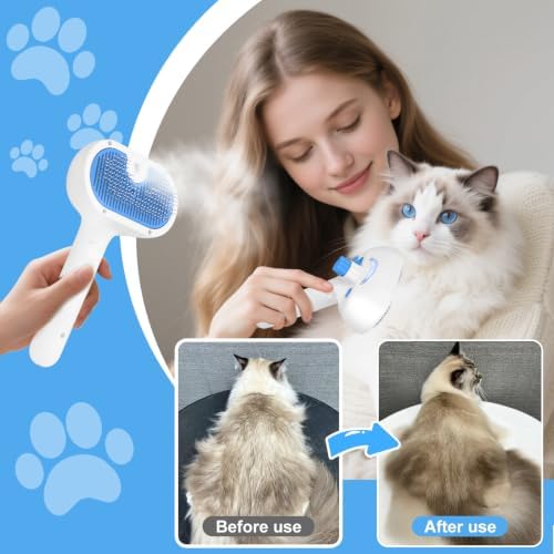 Pet Steam Brush for Dog, cat brushes for indoor cats - Image 5