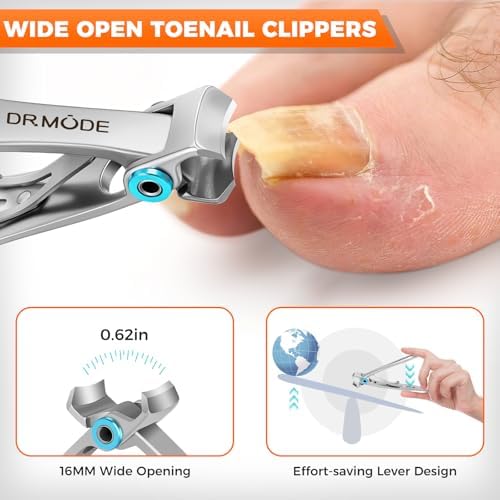 Toenail Clippers for Thick Toenails for Seniors, Angled Head Wide Opening - Image 5
