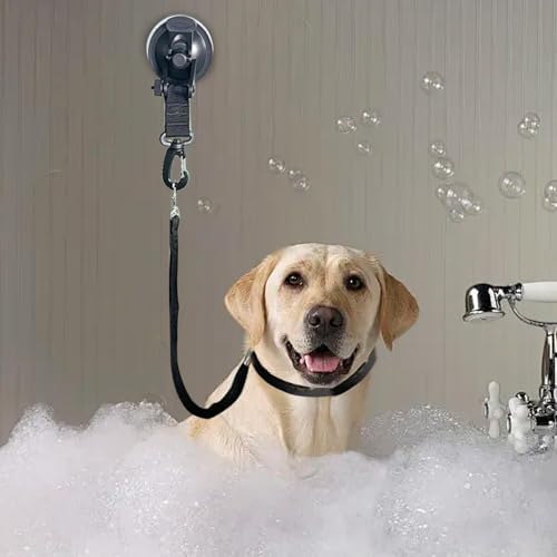 Suction Cup Cat Bathing Tether- Bolts Snapping Swivel, Heavy Duty Tub Wall - Image 3