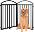 SNUOWU 2 Panels Full Matel Freestanding Dog Gates by SNUOWU