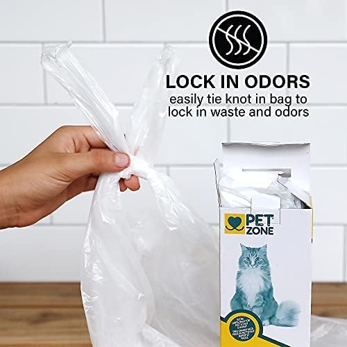 Pet Zone Universal No-Touch Cat Litter & Waste Bags, 12 Pack, Easy Cleanup - Image 6
