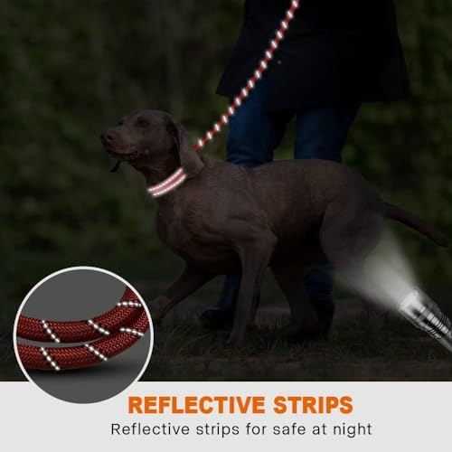 Taglory Rope Dog Leash for Medium Large Dogs, 5 FT Padded Handle - Image 5