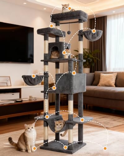 Cat Tree, 81-Inch Tall Cat Tower - Image 5