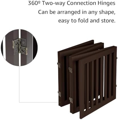 unipaws 24”H Free Standing Pet Gate - Image 5