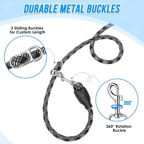 Lukovee Hands Free Dog Leash, 10FT Adjustable Waist-Lead & Shoulder Lead - Image 5