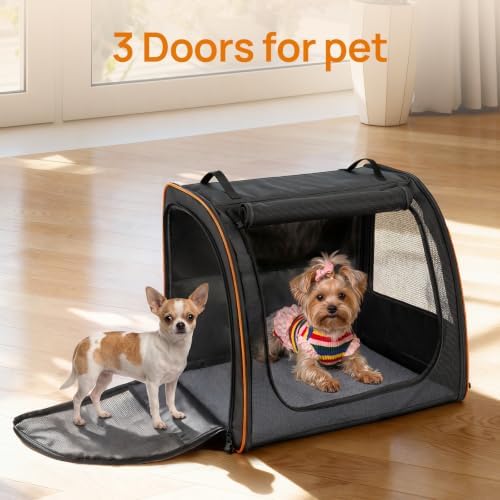 Dog Car Seat, Enclosed Carrier for Pets Travel Safety Dog Crate Soft-Sided - Image 5