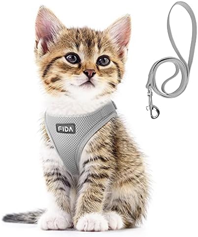 Fida Comfy Dog Harness with Leash, Cat Vest Harness Escape Proof, Breathable by Fida