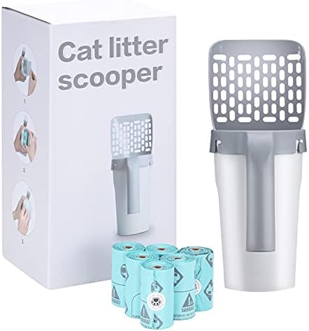 PETIZER Cat Litter Scoop with Attached Waste Caddy, 2-in-1 Detachable Sifter - Image 6