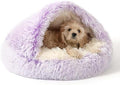NOYAL Hooded Donut Bed, Calming Cave by Noyal