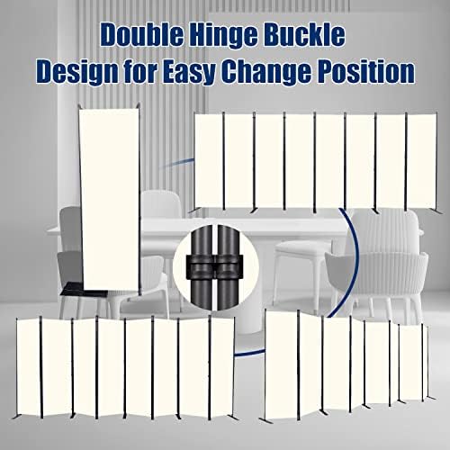 Room Divider 8 Panel-176''Wide, 6FT Room Dividers and Folding Privacy Screen - Image 5