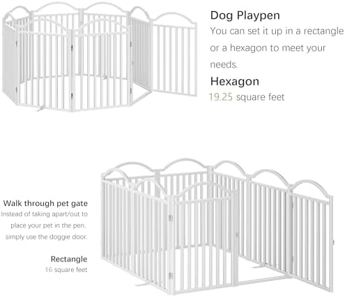 BHG Metal No-Assembly Freestanding Dog Gate - Image 4