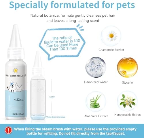 Pet Steam Brush for Dog, Cat & Dog brush for shedding - Image 4
