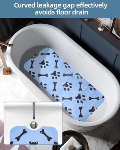 Dog Bath Mat for Tub Non-Slip Pet Bathtub Mat Fast Dry Dog Shower Attachment - Image 4