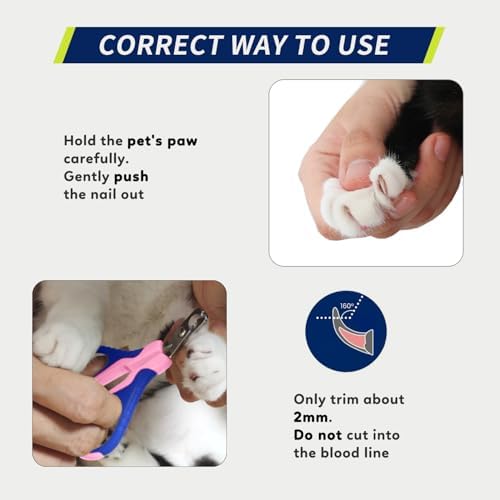 WePet Pet Nail Clippers U07.1, Professional Claw Trimmer, Bended Scissor Special - Image 5