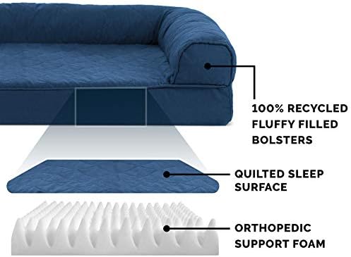Furhaven Orthopedic Dog Bed for Medium/Small Dogs w/ Removable Bolsters & - Image 4