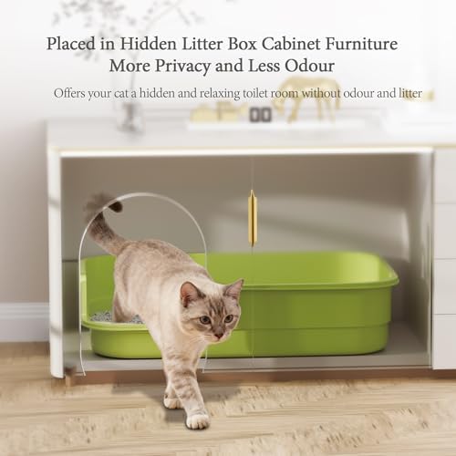 Vealind Extra Large Cat Litter Box High Sided and Low Entry Litter Tray - Image 5