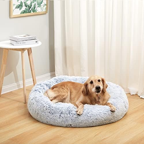 Bedfolks Calming Fluffy Donut Dog Bed - Image 2