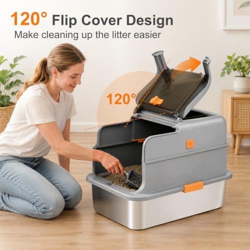 Stainless Steel Cat Litter Box - Image 7