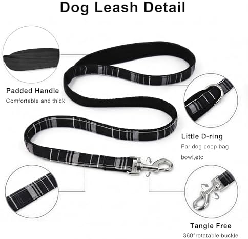 AIITLE Step in Dog Harness and Leash Set Plaid Adjustable - Image 6