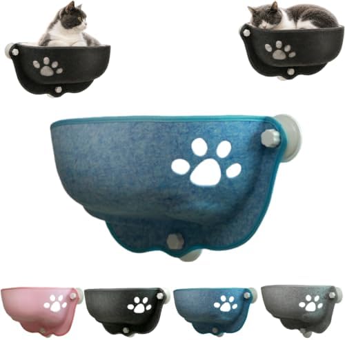 Cat Car Window Hammock with Soft Pad, Cat Car Window Seat，Blue：Small by Unknown