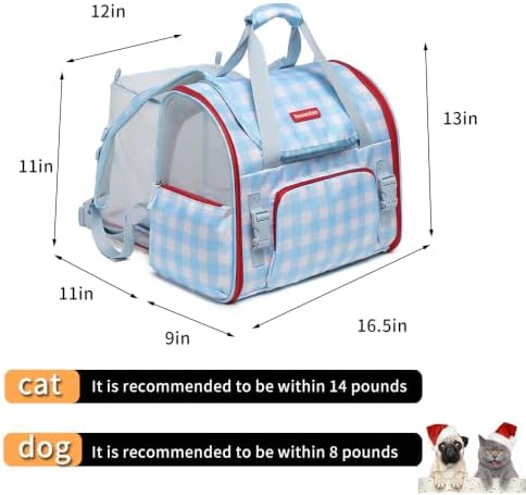 Pet Backpack Carrier for Small Dogs Medium Cats, Breathable and Collapsible - Image 2