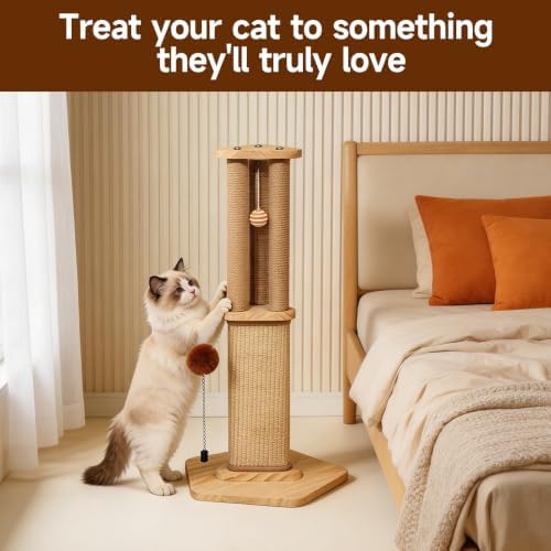 Cat Scratching Post for Indoor Cats, Kitten sisal Scratch Post for Cute Small - Image 6