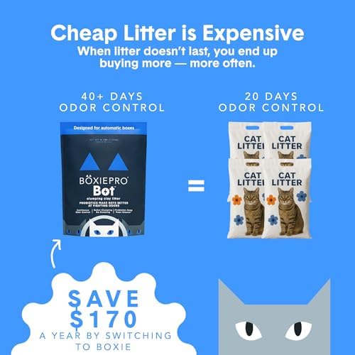 BoxiePro Bot Probiotic Cat Litter Automatic Box 40+ Day Odor Control 16 lb - Image 3