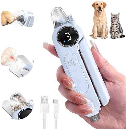 2-in-1 Quiet Electric Pet Nail Clipper & Grinder by Bedama