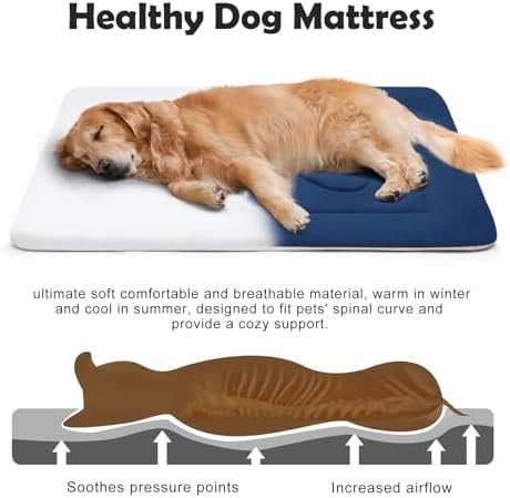 Extra Large Dog Bed Soft Dog Crate Pad Mat, 48 in Non-Slip Bottom Washable Dog - Image 3