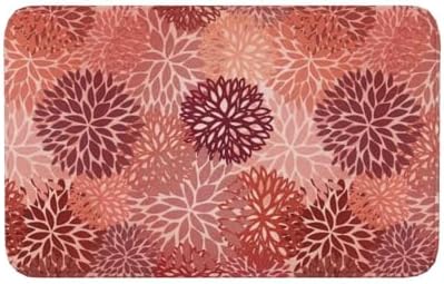 Red Flowers Bath Mat Non-Slip Soft Microfiber Bathroom Rugs Washable Bathmat by Unknown