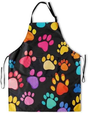 Art Apron with Pocket for Women Men by DZGlobal