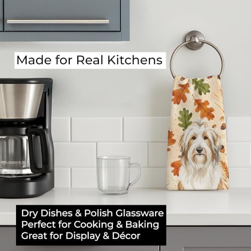 Caroline's Treasures Bearded Collie Dogs Kitchen Towel 15x25 in - Image 3