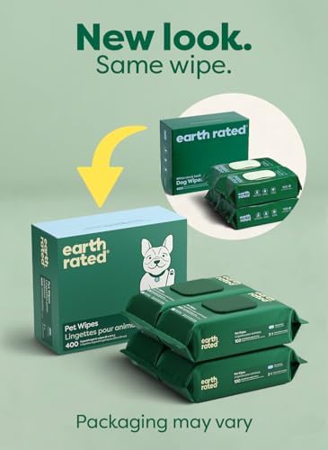 Earth Rated Dog Wipes for Paws & Butt, Deodorizing - Image 2