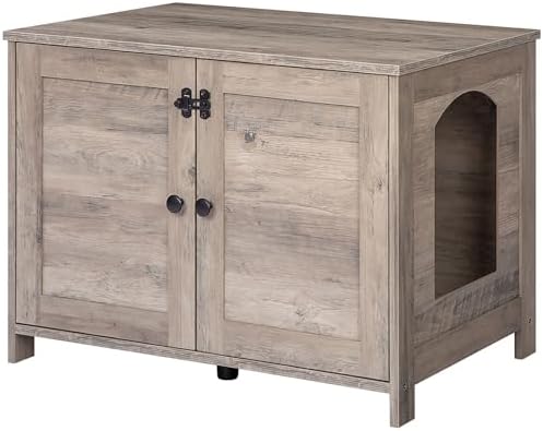 HOOBRO Litter Box Enclosure, Cat Litter Box Furniture by HOOBRO