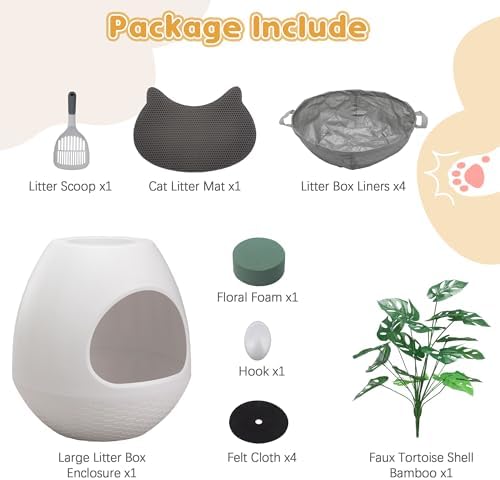 Eggloa6 Plant Large Cat Hidden Litter Box - Image 4
