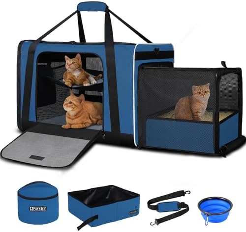 Petskd Side Expandable Large Cat Carrier by Petskd
