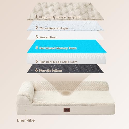 EHEYCIGA Orthopedic Dog Bed Medium Size, Memory Foam Dog Bed - Image 5