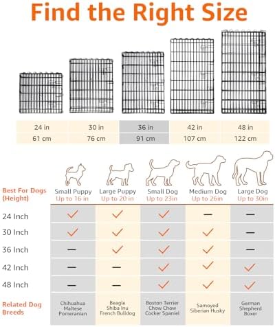 Amazon Basics Foldable Metal Exercise Dog Playpen, Indoor/Outdoor, Single Door - Image 4