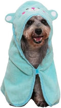 Dog Hooded Bathrobe Towel Fast Drying Absorbent Bath Warm Blanket by Unknown