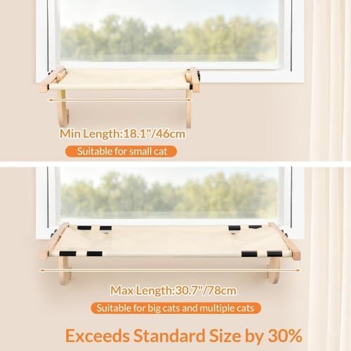 Oversized Adjustable Cat Window Perch - Image 2