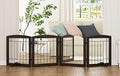 PAWLAND Dog Gate Indoor with Door, Freestanding Pet Gate by PAWLANDPetSupplies